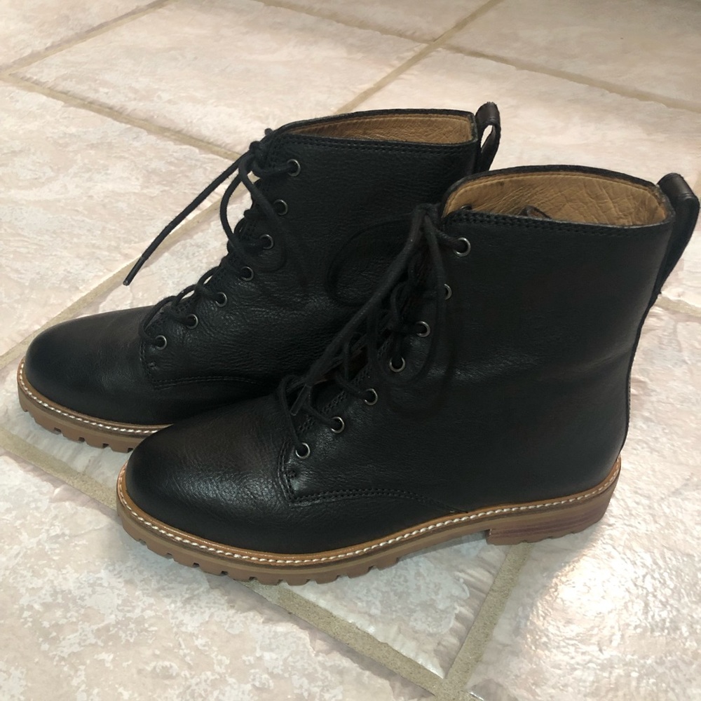 Madewell Clair lace-up leather boots - Picture 8 of 11
